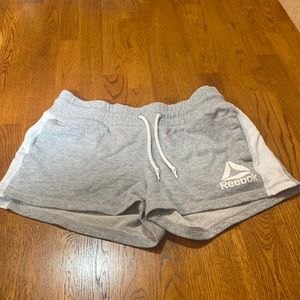 White and Grey Reebok shorts